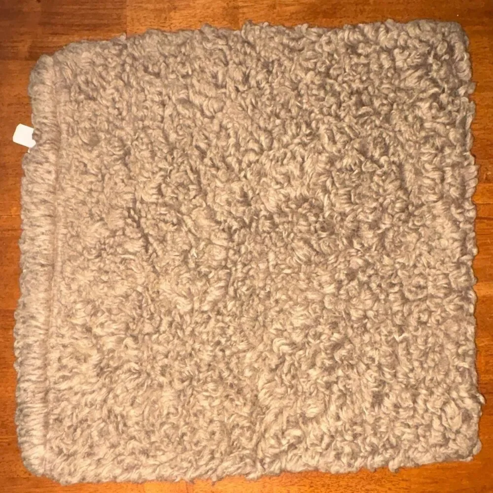 Pottery Barn Pillow Cover Stewart Plaid with Faux Fur Back 22